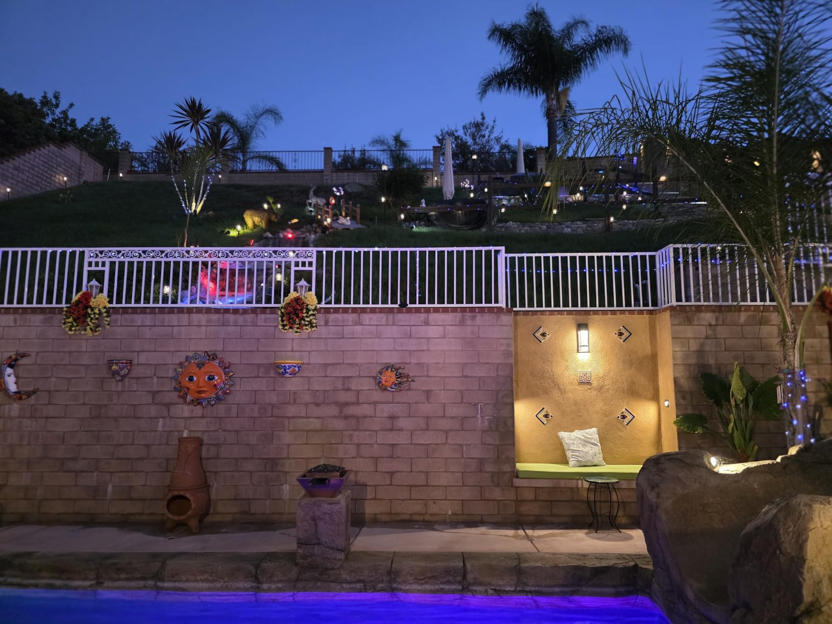 Solar Pond Lights, RGB LED Pond Lights Waterproof IP68, 2200mAh Battery Underwater Solar Light with Two Modes Options for Pond Fountain Pool Garden Decoration(3 Headlamp) customer photo 1
