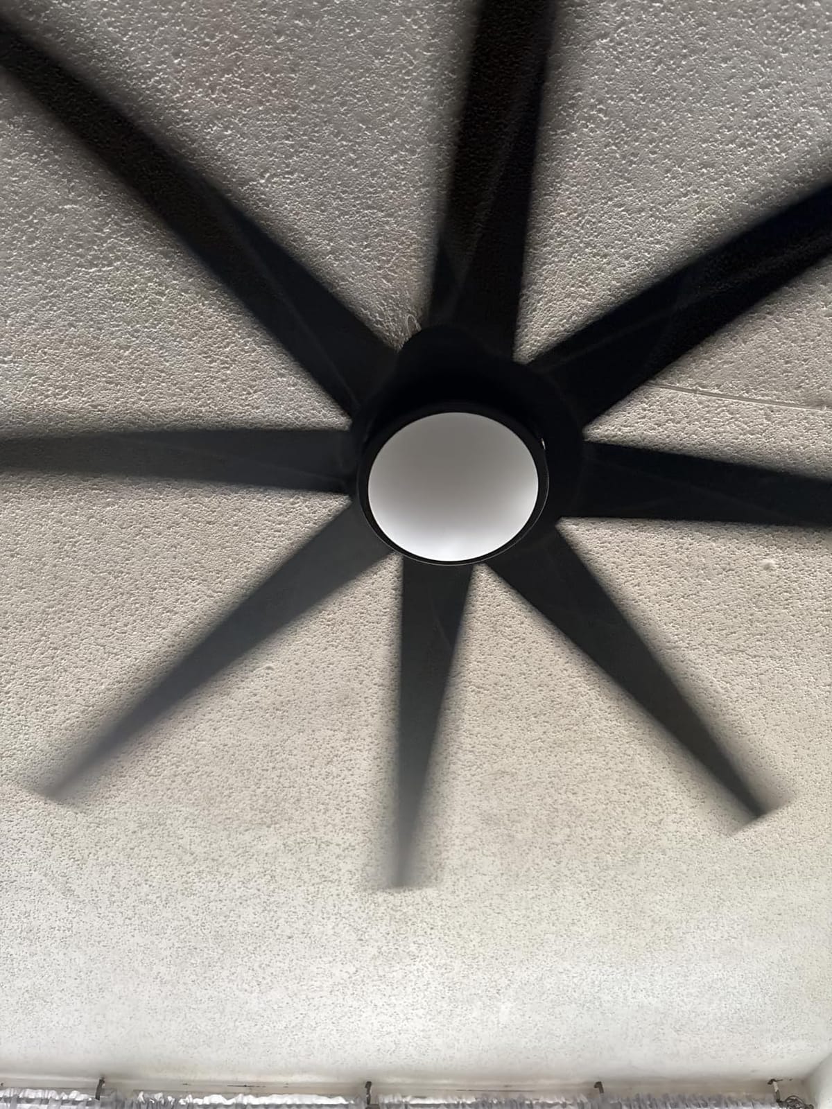 Fanbulous 72 inch Ceiling Ceiling Fan with Light and Remote, Black | 8 Blades Dual-Finish, 6 Speeds, 6600 CFM, Quiet DC Motor, 3CCT Adjustable, 24W LED light, for Bedroom, Living Room, Outdoor customer photo 2