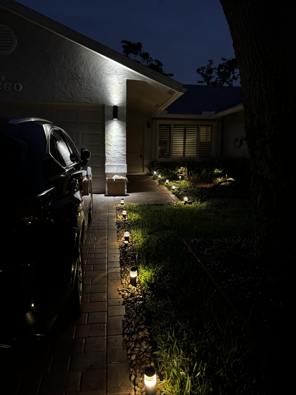EDISHINE Low Voltage Landscape Lighting Glass Aluminum 6 Pack, 12V 3W, 3000K Warm White, 50,000Hrs, CRI 80, Weatherproof LED Pathway Driveway Walkway Lights Wired for Yard Garden customer photo 1