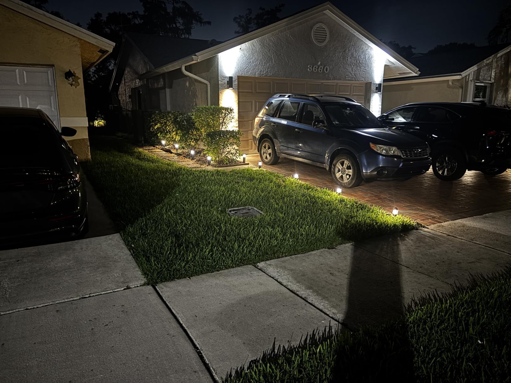 EDISHINE Low Voltage Landscape Lighting Glass Aluminum 6 Pack, 12V 3W, 3000K Warm White, 50,000Hrs, CRI 80, Weatherproof LED Pathway Driveway Walkway Lights Wired for Yard Garden customer photo 2