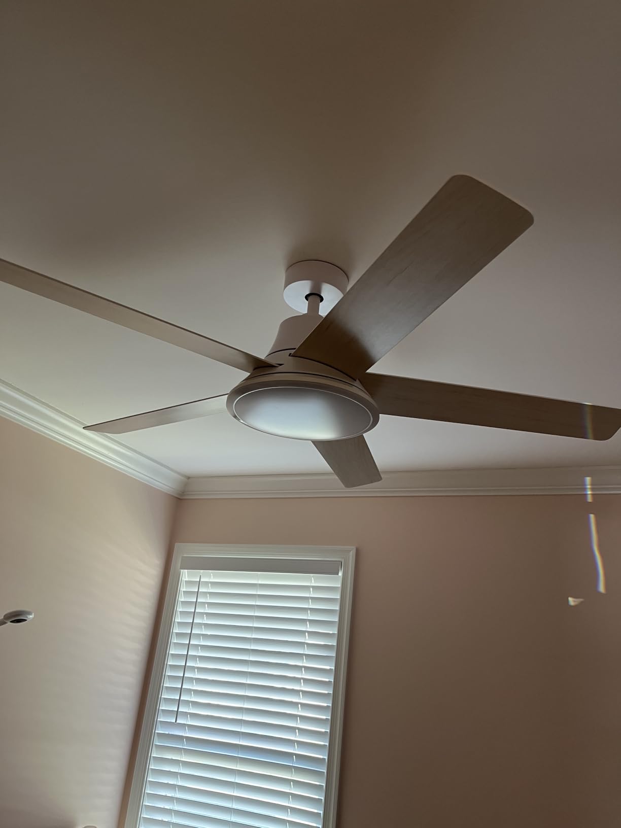 DREO Smart Ceiling Fan with Lights, 52 Inch, 12 Speeds & 3 Fan Modes, Stepless, Dimmable LED Light, Timer, 22dB Quiet DC Motor, Remote/APP/Alexa Control, Silver Ceiling Fans Indoor, 2026 Upgraded customer photo 1