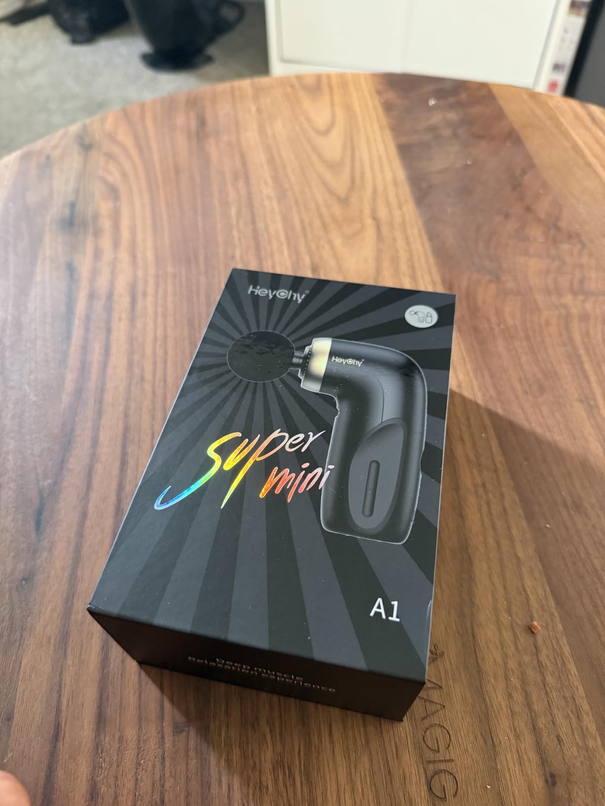 A1 Mini Massage Gun, Portable Deep Tissue Massager, Black | FSA Eligible & HSA Approved 0.6 lb Lightweight Design For Athletes, Travelers And Office Users Seeking Muscle Relaxation. customer photo 1