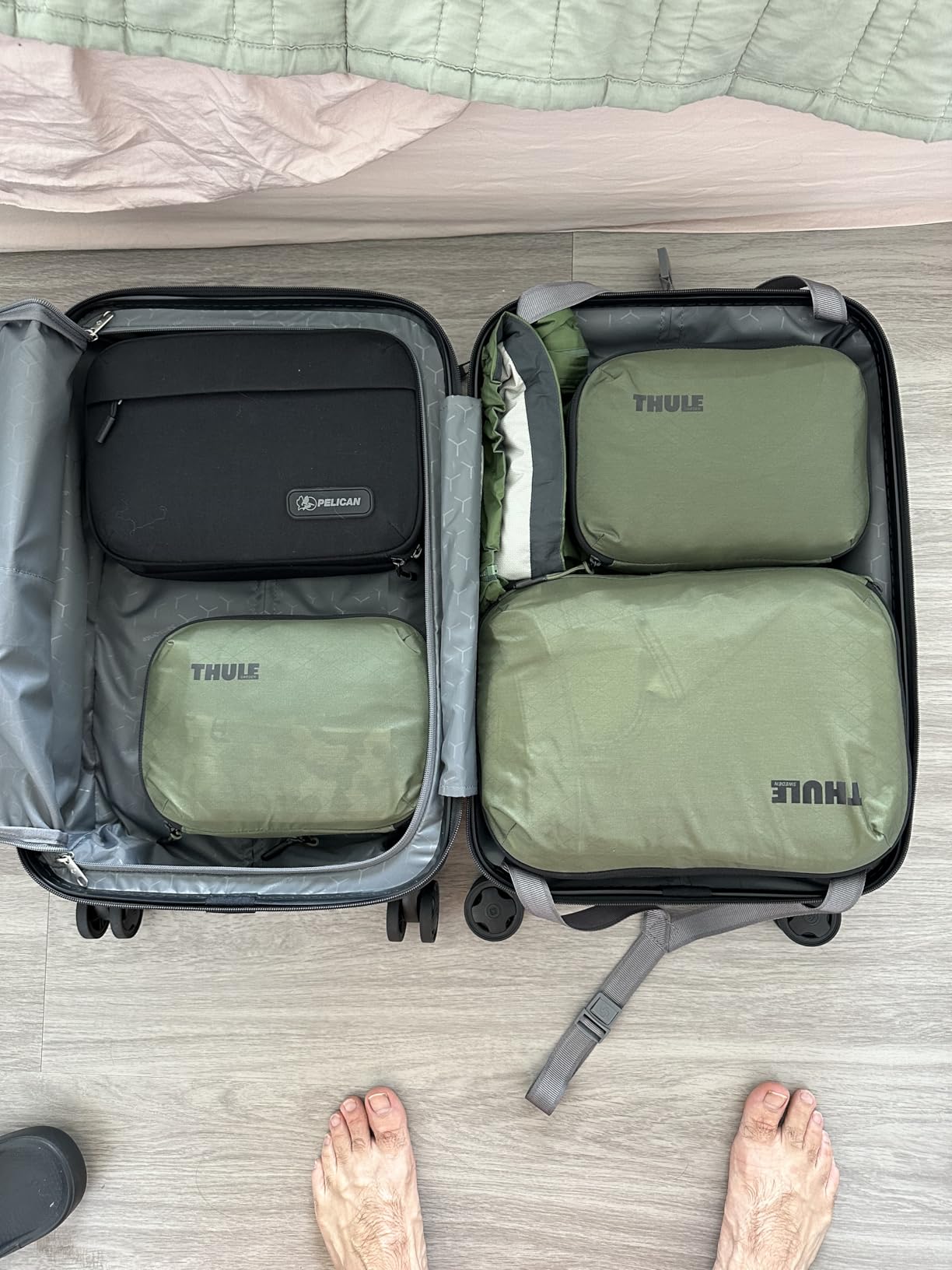 Thule compression cube set, Pond gray customer photo 1
