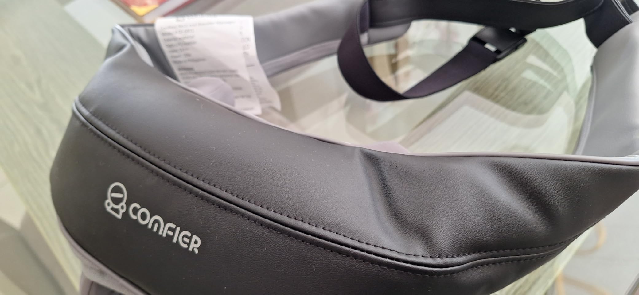 COMFIER Cordless Neck and Shoulder Massager with Heat, Wearable 4D Shiatsu Deep Tissue Kneading for Desk Workers and Drivers, Hands-Free Straps, FSA Eligible HSA Gift, Midnight Black customer photo 2