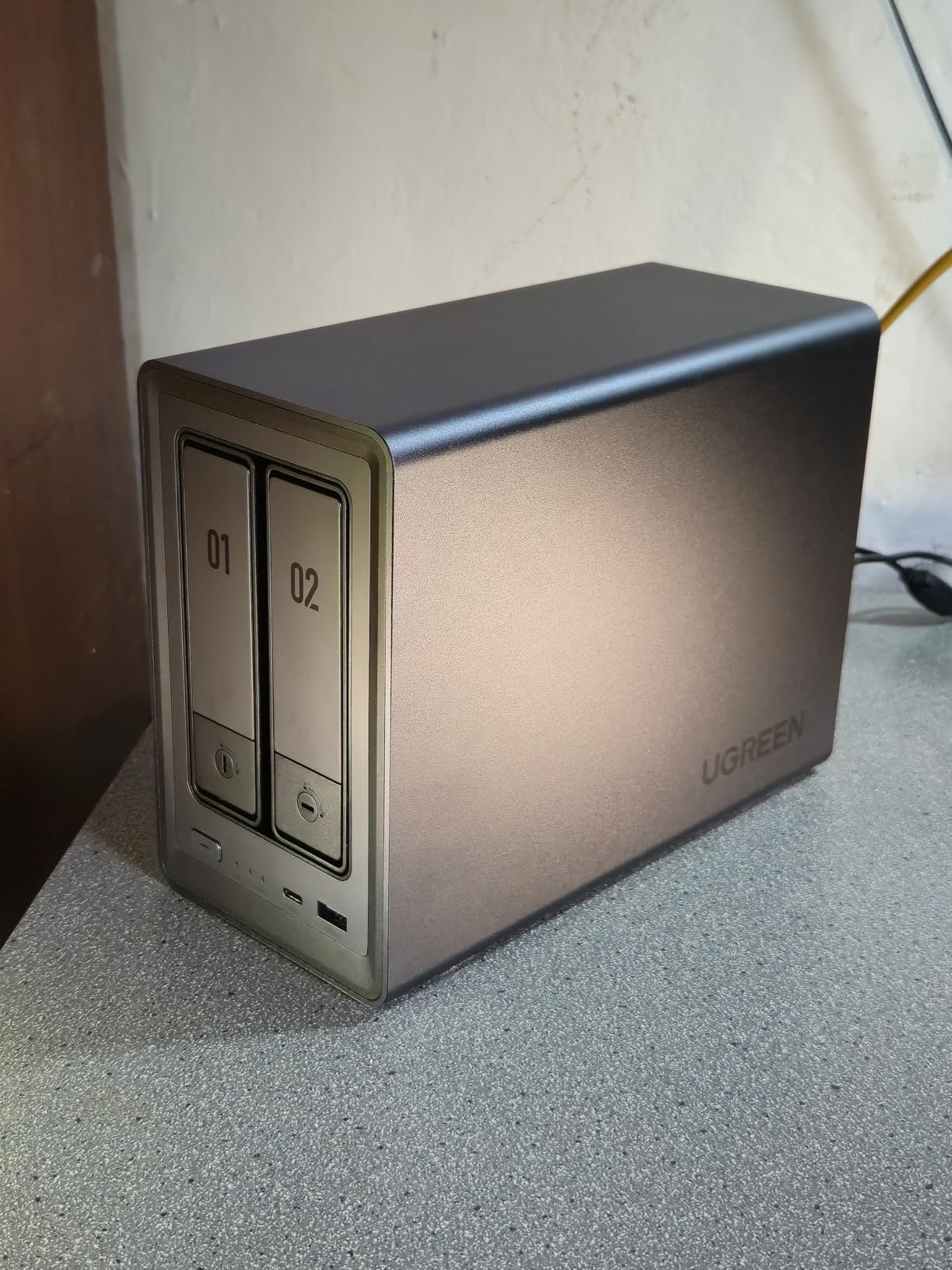 UGREEN NAS DXP2800 2-Bay, Ideal for Advanced Home Users, Remote Workers | Intel N100 Quad-Core CPU, 8GB DDR5 RAM, 2.5GbE, 2X M.2 NVMe Slots, 4K HDMI, Desktop NAS Network Attached Storage (Diskless) customer photo 1