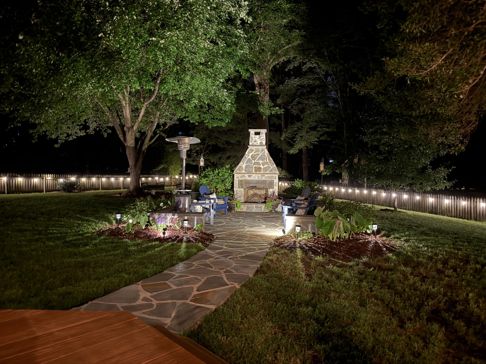 200 FT Outdoor String Lights, Patio Lights for Outside Waterproof | Shatterproof IP65 LED Bulbs, Commercial Hanging Light for Bistro Cafe Backyard Porch Dimmable, 2700K (100 FT *2) customer photo 1