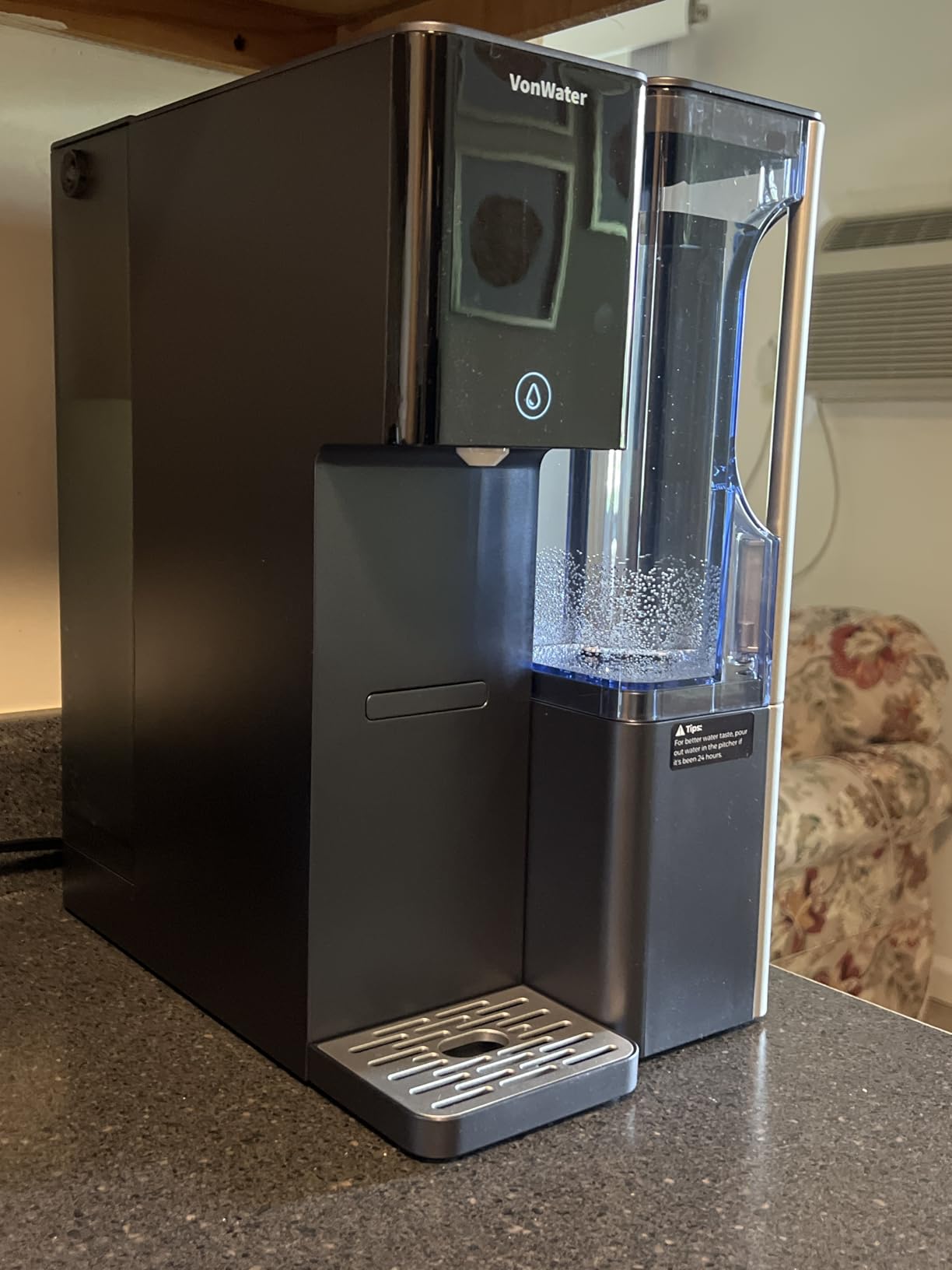 7-Stage Countertop Reverse Osmosis Water Filter System, 528 Gallons RO Water Filtration with Portable Pitcher, NSF/ANSI 372,53,42,58, Reduce TDS PFAS, 5 Volumes, 3:1 Pure to Drain CT910 customer photo 2