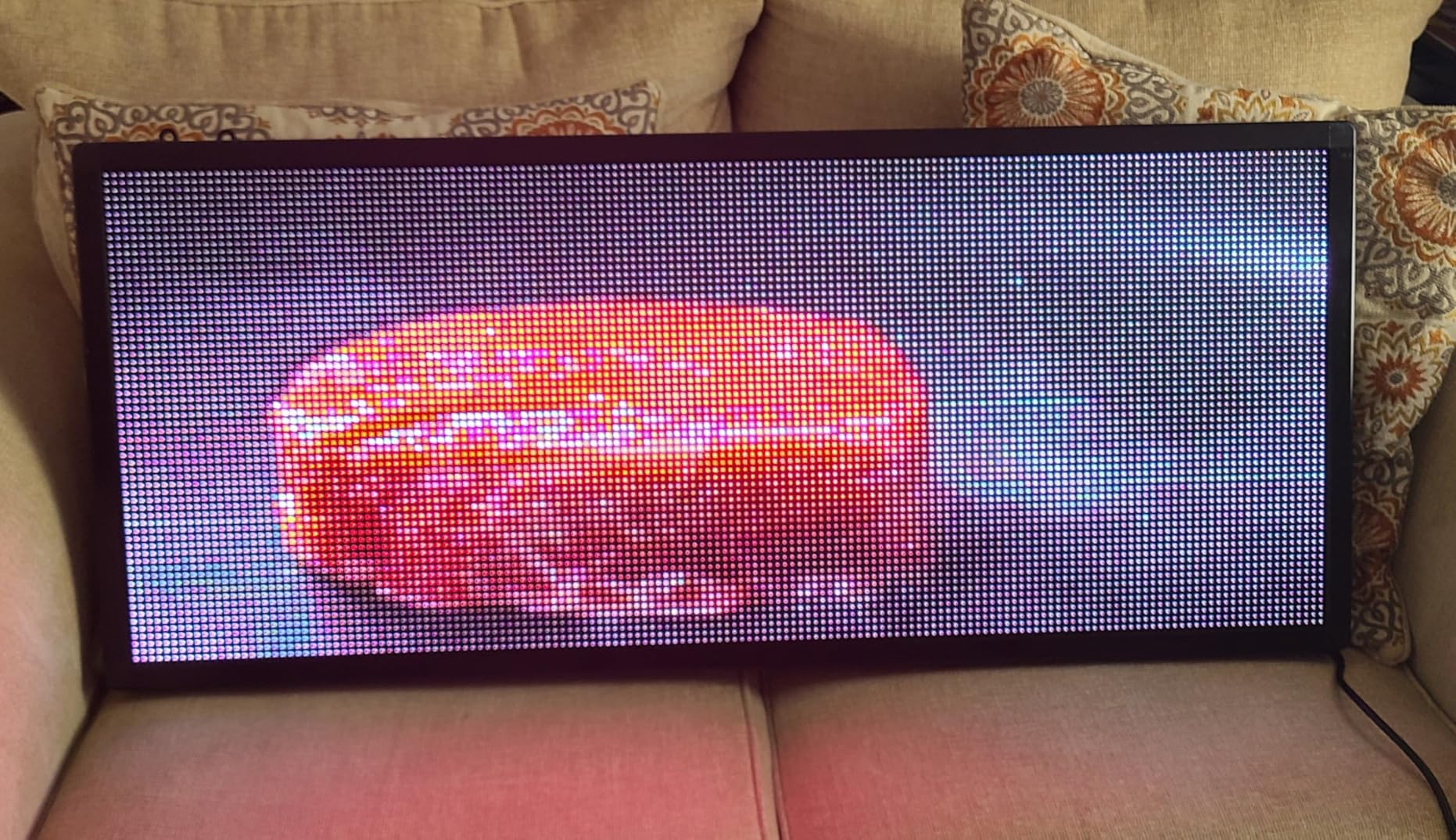 Led Sign Outdoor Programmable Scrolling Digital Open Neon P6 40''x17'' | 5000NIT, Outdoor Full-color, Custom Programmable, Easy to Operate, Electronic Message Display Board for Business Store Truck customer photo 2