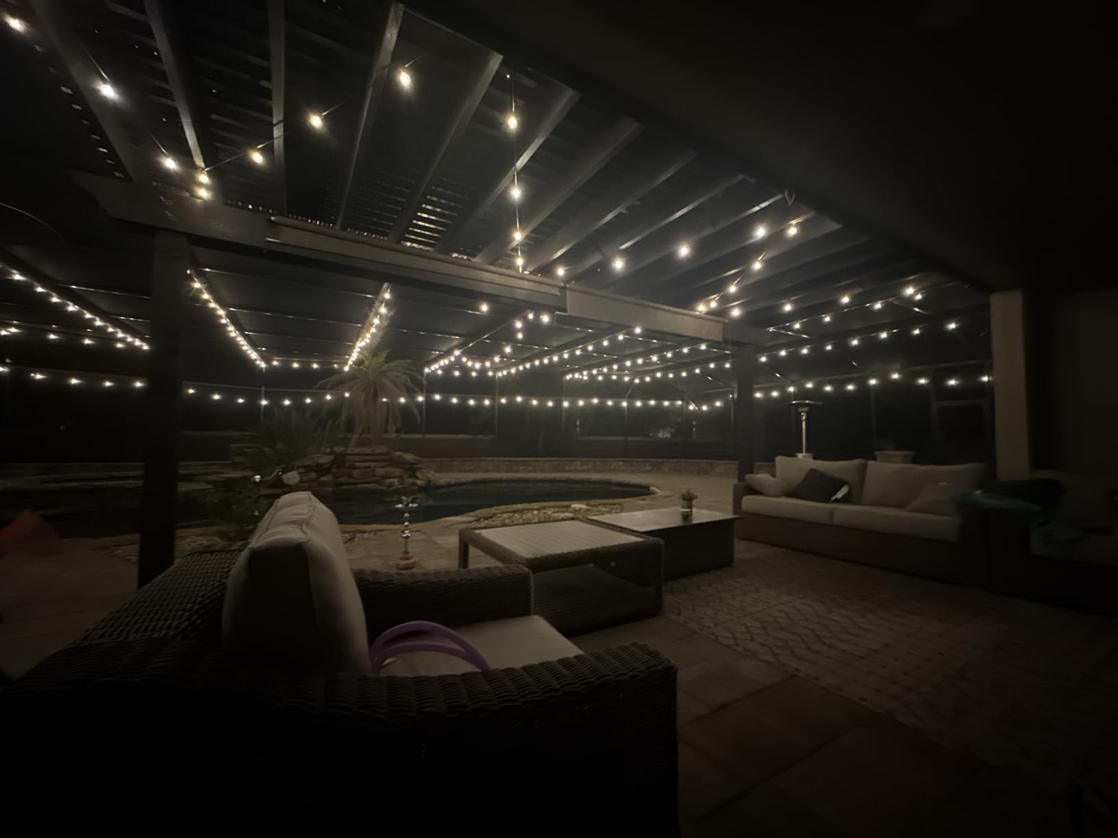 Svater 300 FT Outdoor String Lights for Outside Patio 156 Bulbs Waterproof | Commercial Grade Hanging Globe Lighting, Shatterproof G40 LED Bulbs, For Bistro Cafe Market Backyard Warm White (3*100) customer photo 1