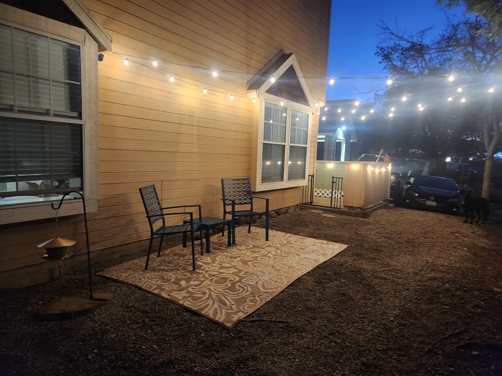 Svater 300 FT Outdoor String Lights for Outside Patio 156 Bulbs Waterproof | Commercial Grade Hanging Globe Lighting, Shatterproof G40 LED Bulbs, For Bistro Cafe Market Backyard Warm White (3*100) customer photo 2
