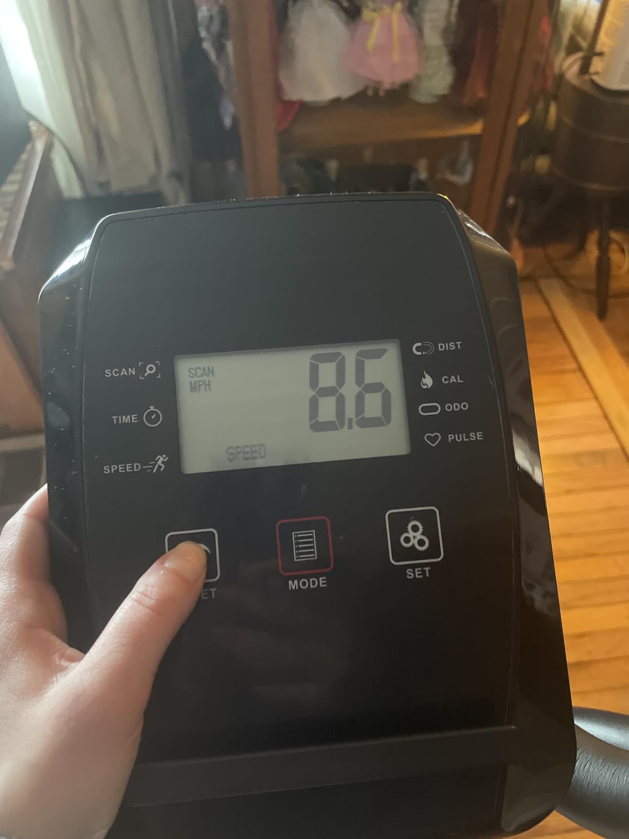 pooboo Elliptical Machine with 16-Level Resistance & Quiet Magnetic Driving System, Elliptical for Home with LCD Monitor & 15.5-17IN Stride, 350LBS Weight Capacity customer photo 2