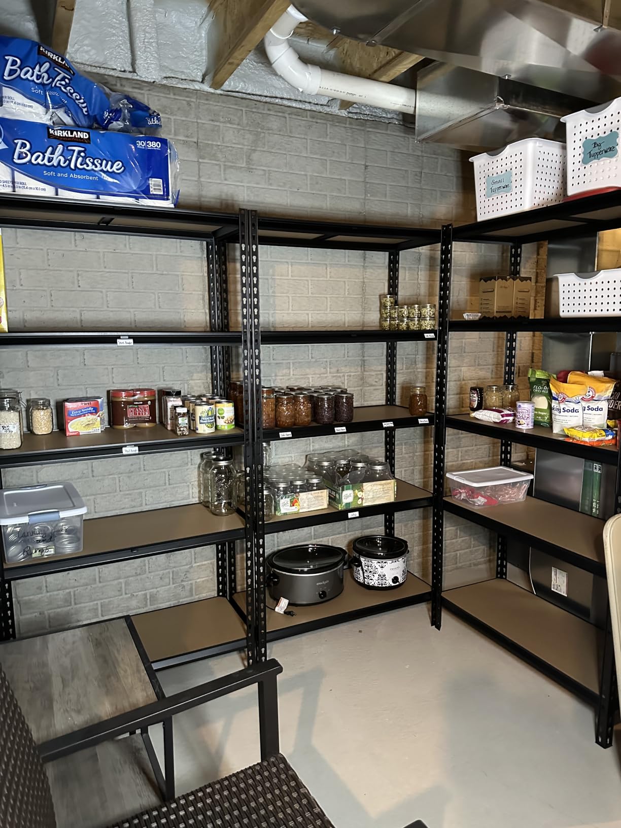 REIBII 2 Pack Garage Shelving, 2400LBS Each,Heavy Duty Storage Shelves customer photo 2