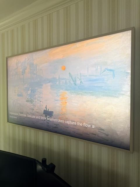 TCL 65 Inch Class NXTFRAME Series Picture Frame Art TV (65A300W) - QLED 4K HDR Smart Google TV, 120Hz Dolby Atmos Audio, Alexa Google Apple Streaming, Easy Wall Install customer photo 2