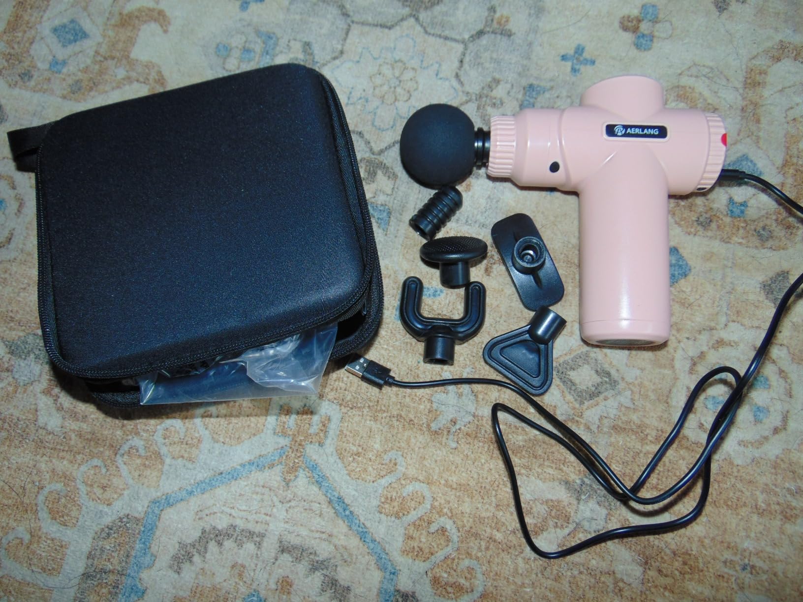 AERLANG Mini Massage Gun Deep Tissue, Pink Birthday Day Gift for Her | Muscle Deep Tissue Massage Gun Handheld Percussion Massage Gun Portable Quiet, Valentines Day Gifts Christmas Gift for Mom customer photo 2