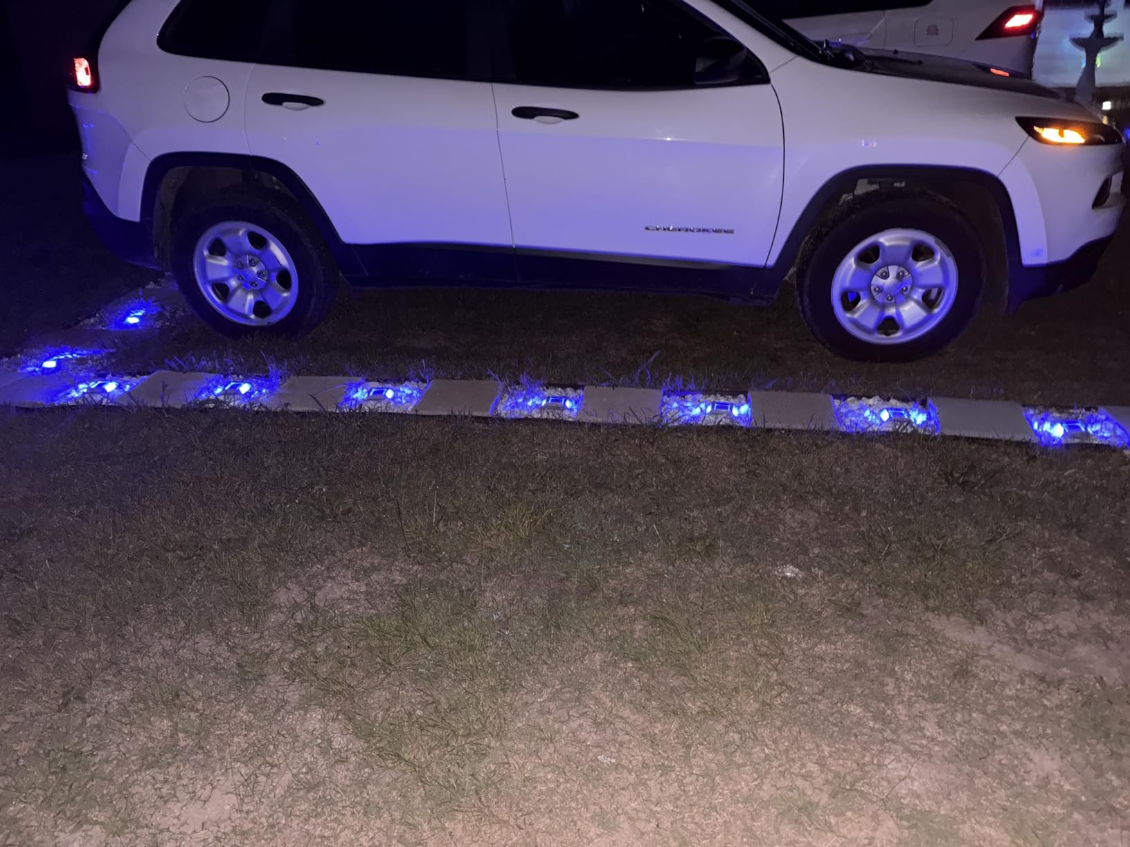Solar Dock Lights Outdoor 6 Pack, IP68 Waterproof Driveway Deck Light, Blue | Solar Powered Deck Dock Driveway Markers Lights for Dock Steps Pathway Walkway Sidewalk Pool Stair Garage Marine Use customer photo 1