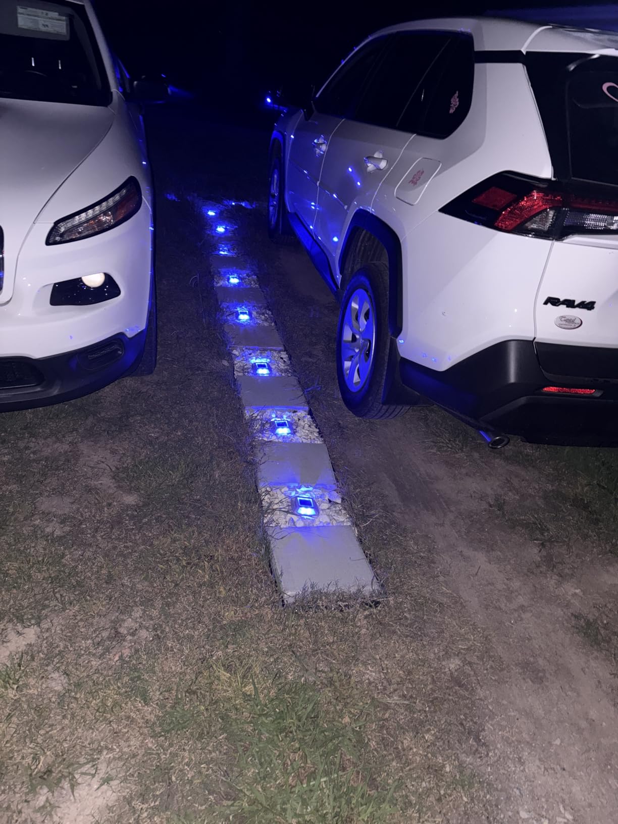 Solar Dock Lights Outdoor 6 Pack, IP68 Waterproof Driveway Deck Light, Blue | Solar Powered Deck Dock Driveway Markers Lights for Dock Steps Pathway Walkway Sidewalk Pool Stair Garage Marine Use customer photo 2
