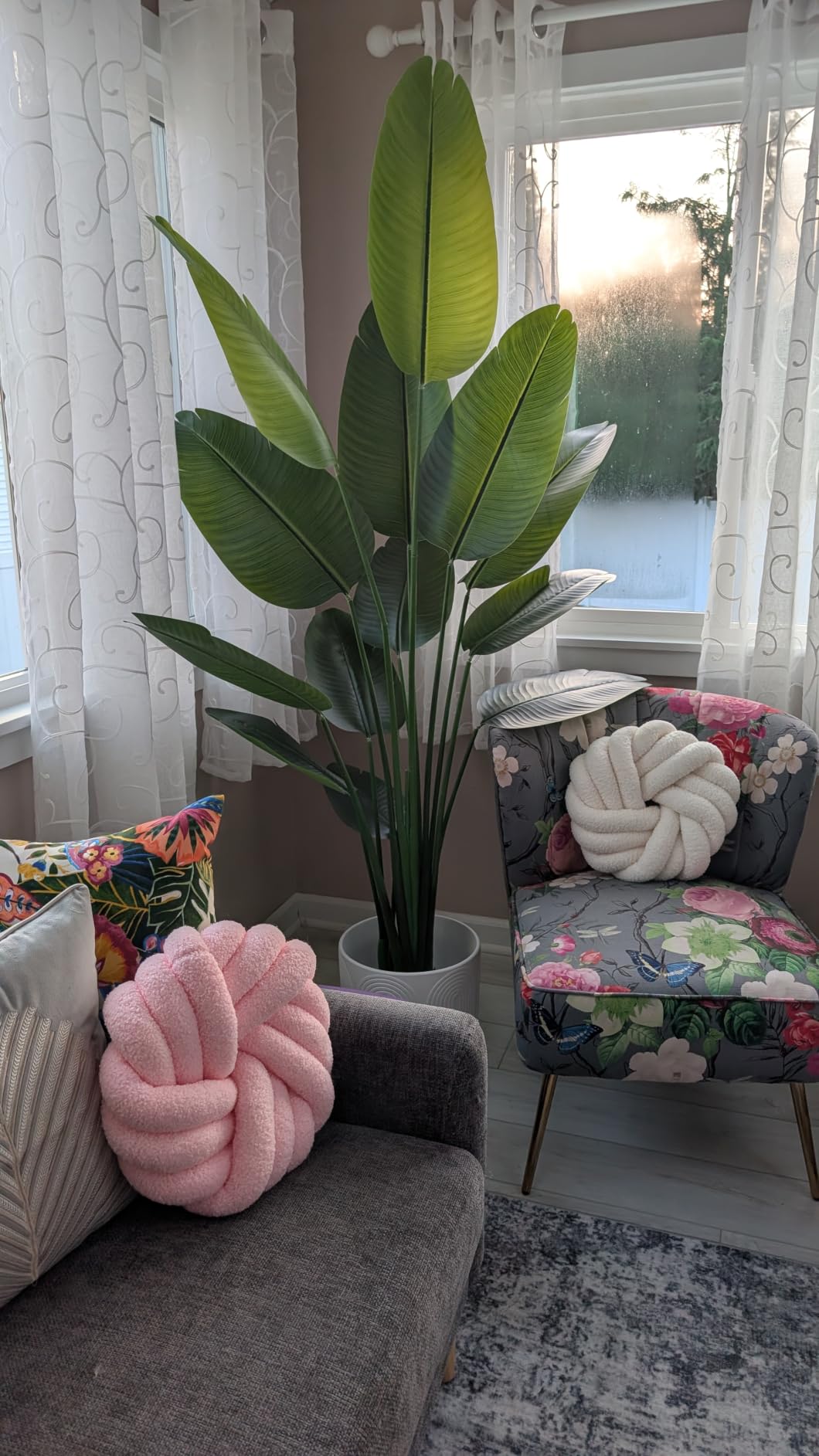 Bird of Paradise Plant Artificial 6ft,Faux Plants Indoor Tall with 12 Trunks - The Perfect Indoor Silk Floor Plant for Home Decor in Living Room, Office, and Bedroom (6FT Bird of Paradise) customer photo 2