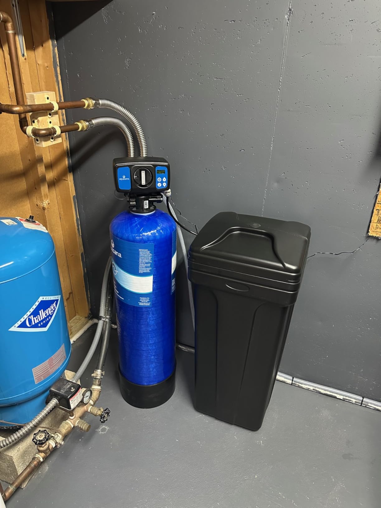 Aquasana SimplySoft Whole House Water Softener | 40K Grain | WH-SF40-BASE | Hard Water Reduction | 15.5 GPM | Metered Regeneration | Salt-Saving Efficiency | Base Tank & Cabinet | 5/10-Year Warranty customer photo 1