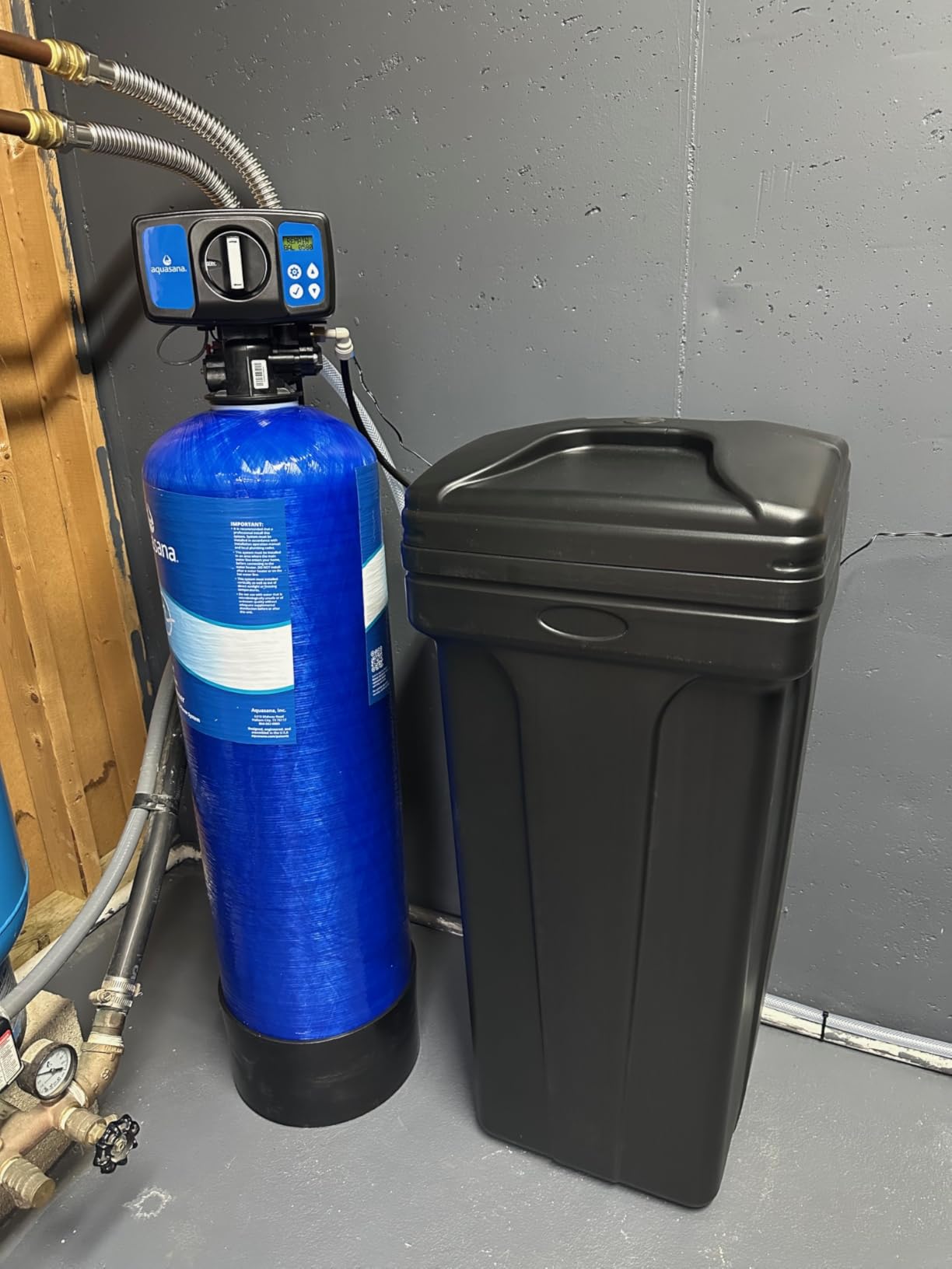 Aquasana SimplySoft Whole House Water Softener | 40K Grain | WH-SF40-BASE | Hard Water Reduction | 15.5 GPM | Metered Regeneration | Salt-Saving Efficiency | Base Tank & Cabinet | 5/10-Year Warranty customer photo 2