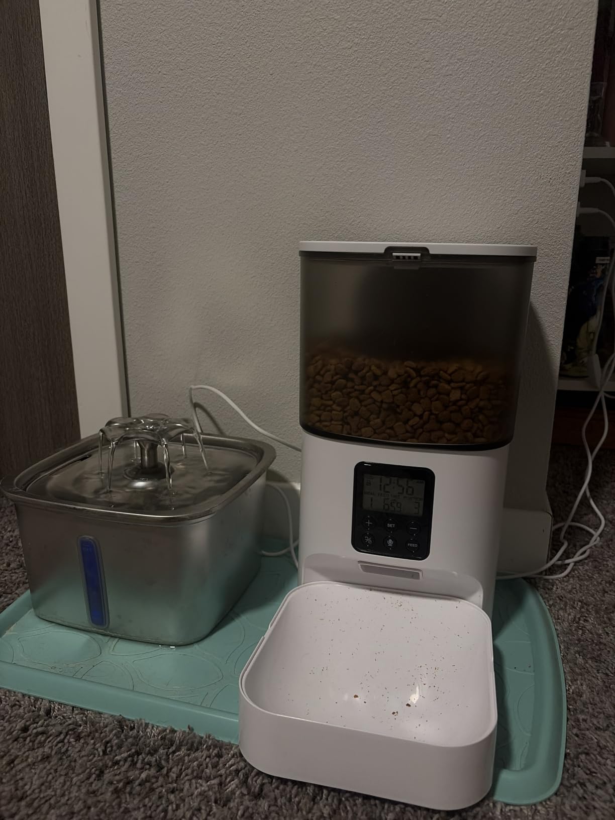 Automatic Cat Feeder, 4L Cat Food Dispenser with 10s Voice Recorder, Pet Feeder up to 8 Meals per Day, Timed Dog Feeder with Dry Food Sealed Ring customer photo 1