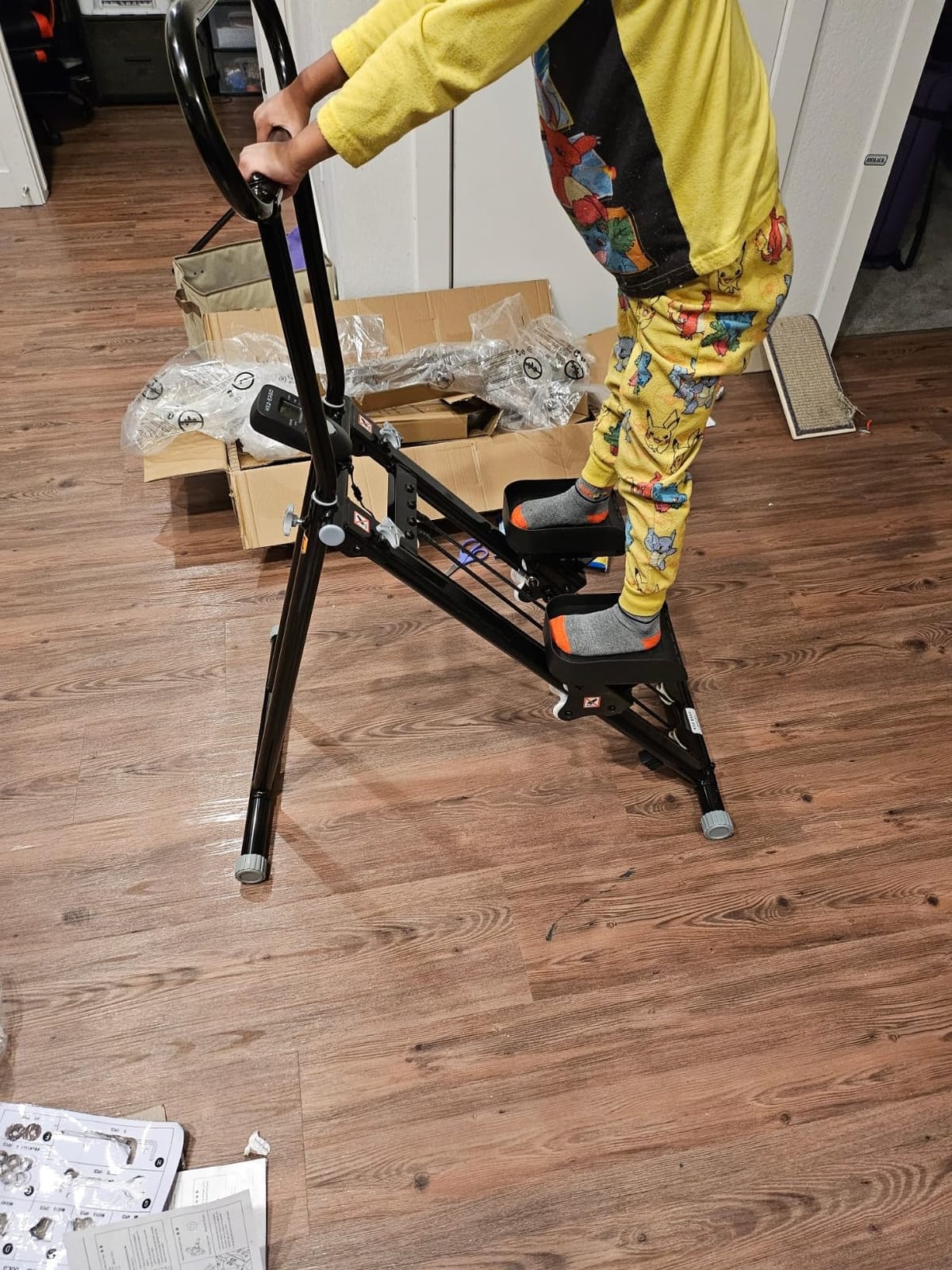 HXD-ERGO Stair Stepper for Home, New Version 6 Adjustable Resistance Vertical Climber Cardio Exercise Machine, Folding Stair Climber for Full Body Workout with Adjustable Handlebar customer photo 1