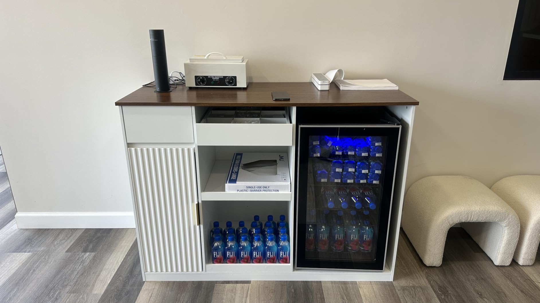 Electactic Mini Fridge 130 Can Beverage Refrigerator Cooler, 3.2 Cu.Ft Drink Fridge for Soda Wine Beer, Adjustable Temperature Control for Home Office, Black customer photo 1