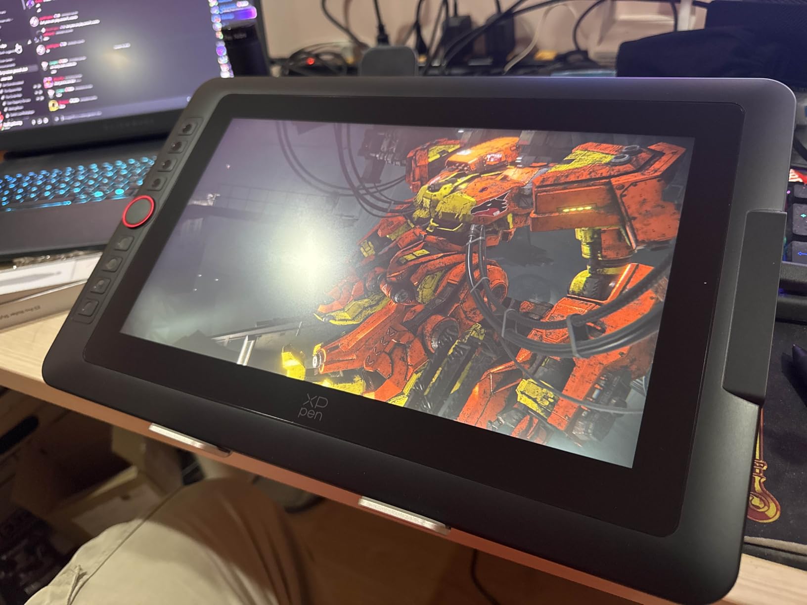 XPPen Upgraded Artist13.3 Pro V2 Drawing Tablet with Screen, 16384 Pen Pressure X3 Pro Stylus Pen Display, 99% sRGB Full-Laminated AG Screen Graphic Tablet with Stand, Red Dial, 8 Shortcut Keys 13.3 customer photo 1
