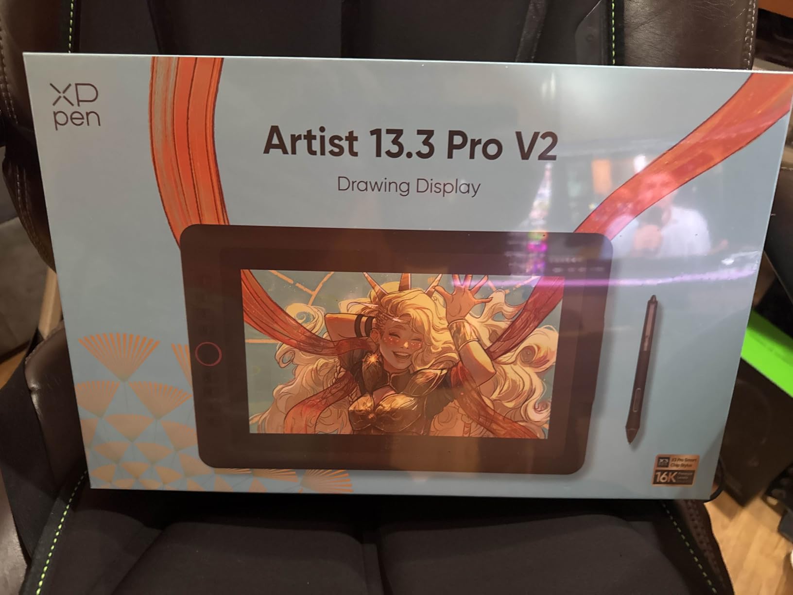 XPPen Upgraded Artist13.3 Pro V2 Drawing Tablet with Screen, 16384 Pen Pressure X3 Pro Stylus Pen Display, 99% sRGB Full-Laminated AG Screen Graphic Tablet with Stand, Red Dial, 8 Shortcut Keys 13.3 customer photo 2