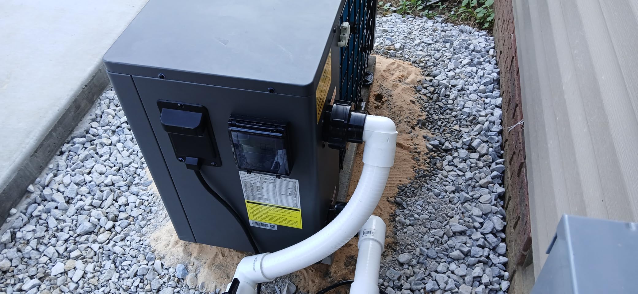 16000 BTU Swimming Pool Heat Pump 5000 Gallon Electric Pool Heater for Above Ground Pool 5KW Heating or Cooling WiFi Control Timer Pool Heater 110V 60Hz customer photo 1