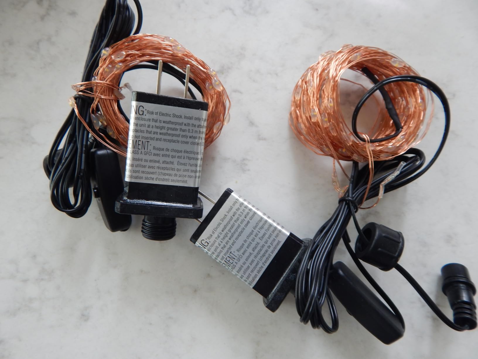 2-Pack Fairy Lights Plug in 33ft 100 LED Fairy String Lights Indoor Outdoor Waterproof Copper Wire Warm White Twinkle Lights customer photo 2
