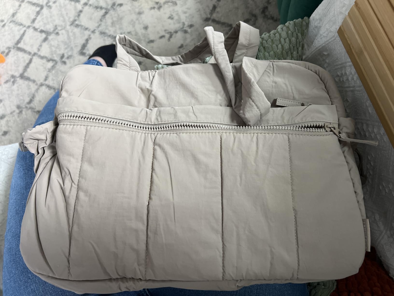 BAGSMART Duffle Bag for Travel, Gym Bag for Women, Weekender Carry on customer photo 2