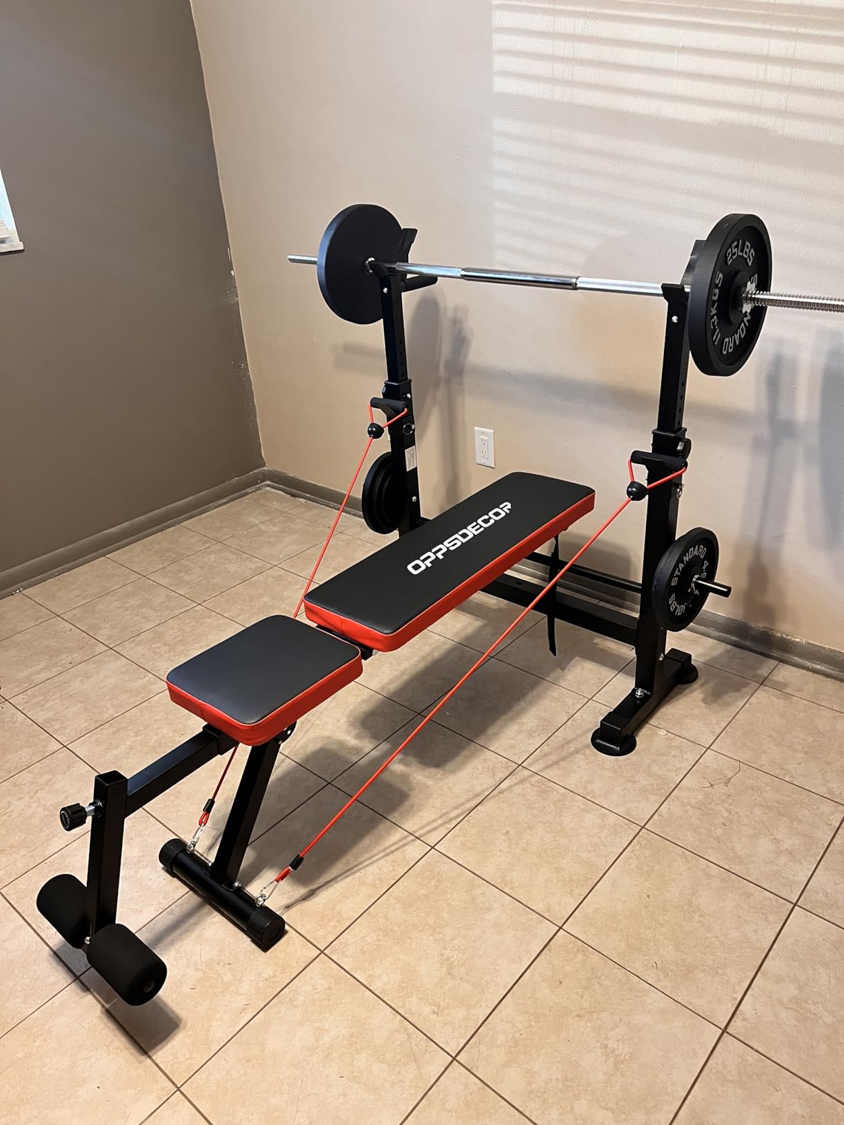All-in-One Adjustable Smith Machine, Home Gym System with Weight Stack, Cable Crossover LAT Pull Down Squat Rack customer photo 1