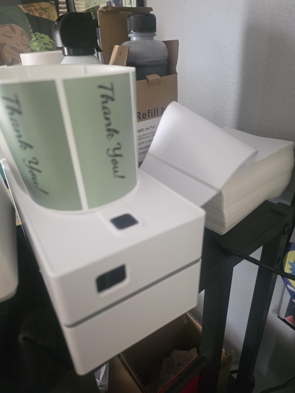 KNAON Bluetooth Thermal Shipping Label Printer, 4x6 Portable Thermal Address Label Printer for Small Business, Compatible with iPhone, Android, Windows, Mac - Works with Etsy Shopify USPS & More customer photo 1