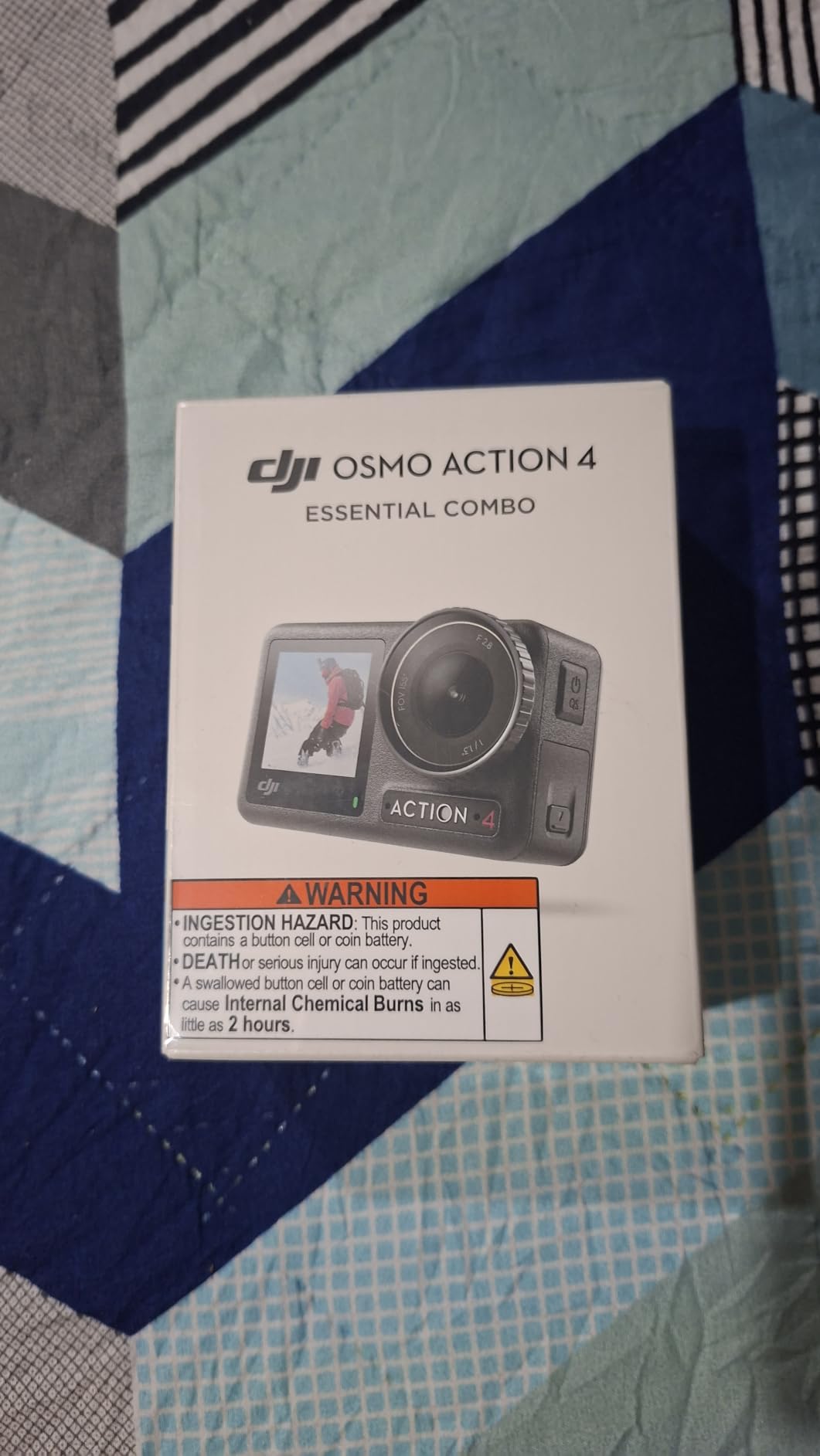 DJI Osmo Action 4 Essential Combo, Waterproof Action Camera Vlogging Camera | 1/1.3