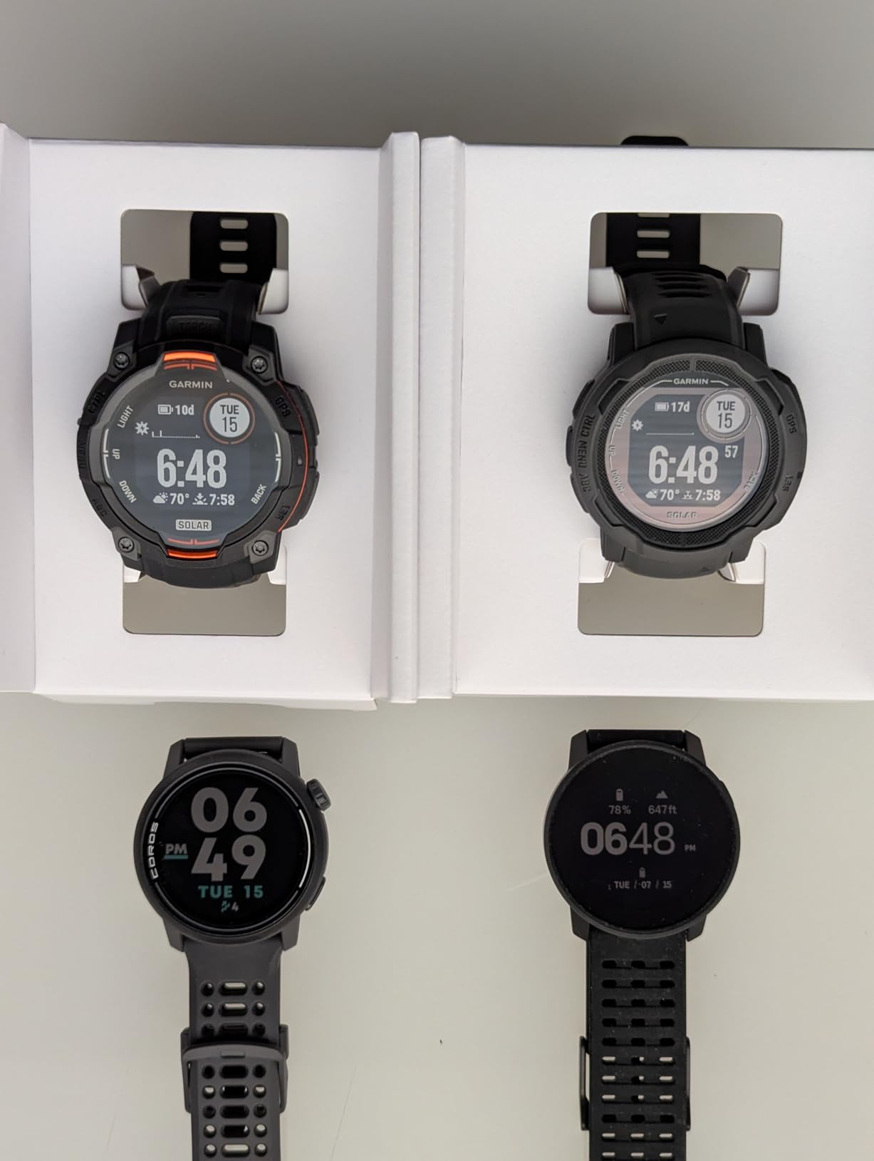 Garmin Instinct® 3 Solar, Rugged GPS Smartwatch, 45mm, Black | Solar Charging, Rugged Design, Metal-Reinforced Bezel, 24/7 Health Monitoring, Built-In Flashlight customer photo 2