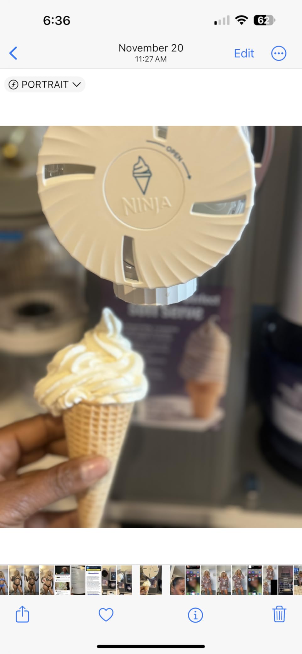 Ninja CREAMi Scoop & Swirl Ice Cream Maker, Soft Serve Desserts, Sorbet, Milkshakes, Frozen Yogurt and More, 13-in-1 Programs, Includes Handle and Two 16 oz 2-in-1 Pints, NC701 customer photo 2