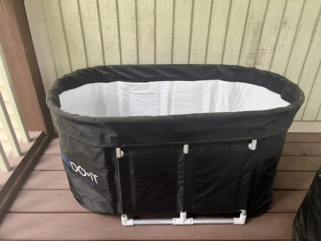 Tomaje Upgrade 129Gal Ice Bath Tub for Athletes,Collapsible Cold Plunge Tub | Multiple Layered for Post-Exercise Recovery, Oval Portable Bathtub Adult for Home, Gyms, Indoor, Outdoor use customer photo 2