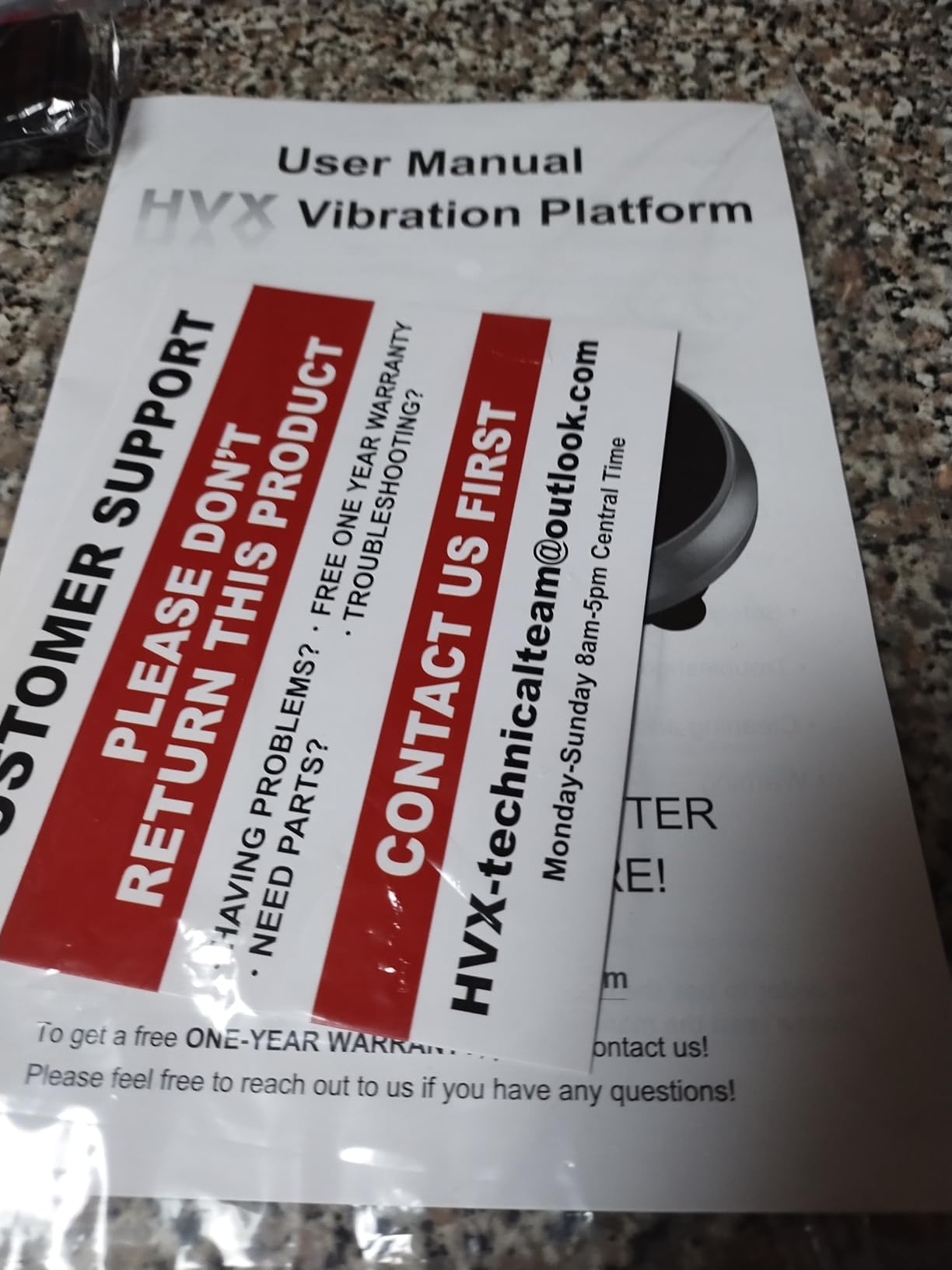 HVX Vibration Plate Exercise Machine for Lymphatic Drainage, Vibrating Fitness Platform 450 lbs Capacity Full Body Shaker Workout Equipment customer photo 1