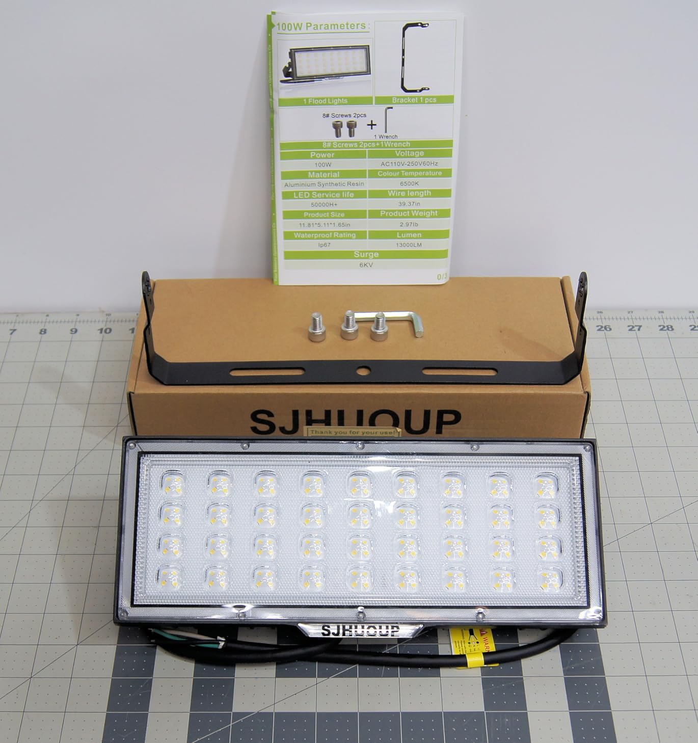 1000W Stadium Lights Outdoor LED Flood Light Outdoor 130000LM Super Bright 500W Stadium Flood Light 2Pack 100-277V 6500K Daylight IP67 Waterproof Adjustable Arena Lights for Court customer photo 2
