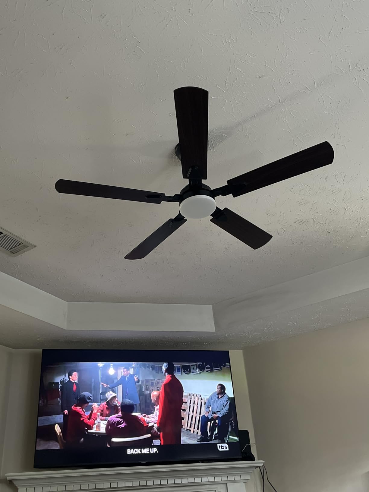Ceiling Fans with Lights, 52 Inch Modern Ceiling Fans with Lights and Remote Control, DC Reversible Motor, Noiseless, 3CCT, Ceiling Fan for Bedroom, Living Room, Apartment Indoor/Outdoor Use customer photo 1