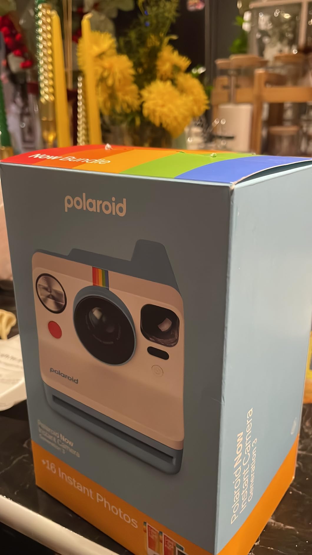 Polaroid Now 3rd Generation I-Type Instant Camera + Film Bundle - Now Black Camera + 16 Color Photos customer photo 2