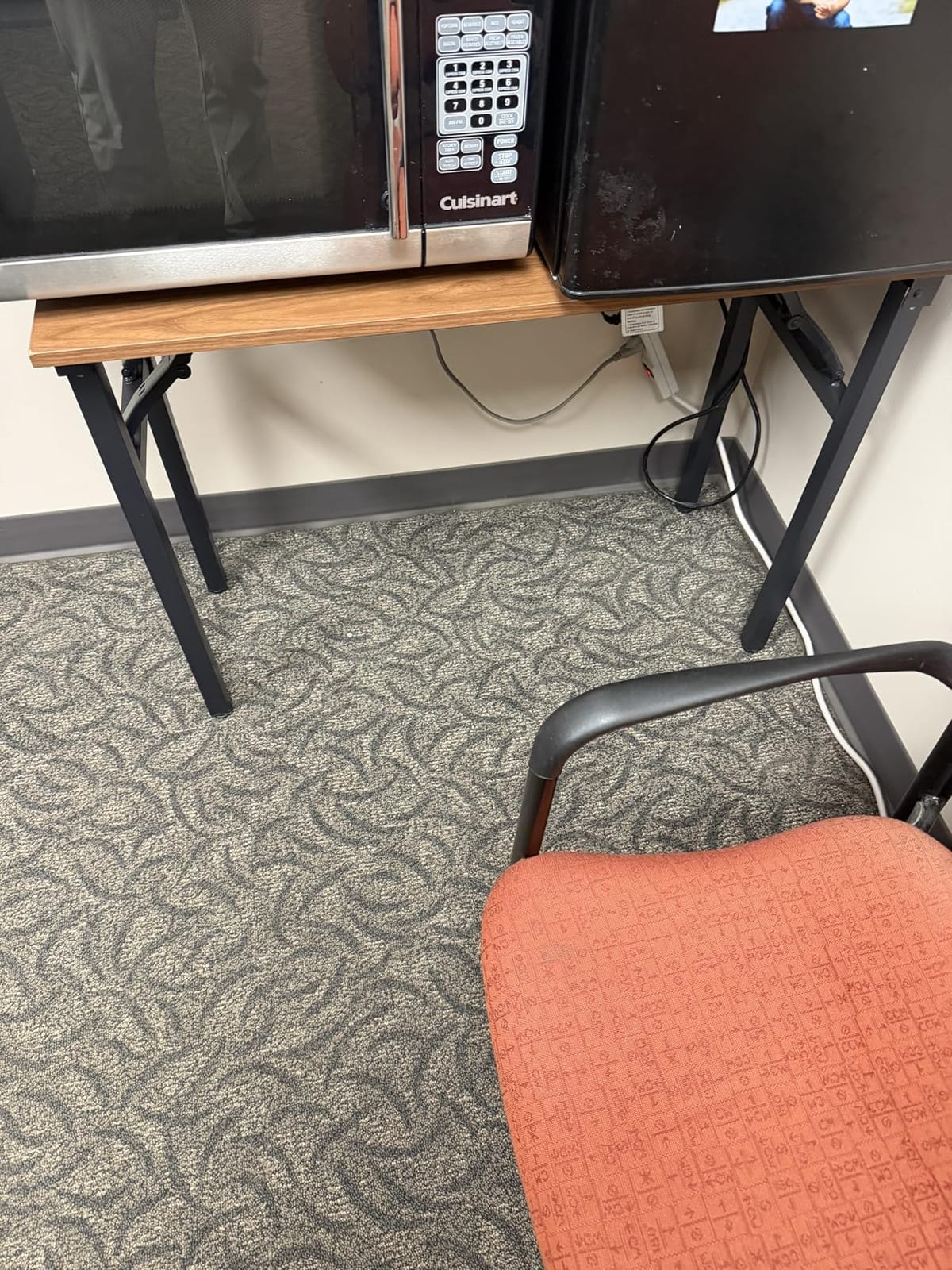 Small Folding Computer Desk - Portable 35.8 Inch Foldable Laptop Table, No-Assembly, Collapsible and Compact for Easy Storage, Lightweight for Small Spaces, Craft and Study Use, Dark Walnut customer photo 1