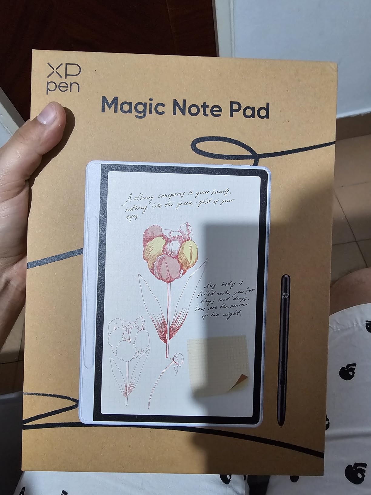 XPPen 3 in 1 Color Digital Notebook 10.95'' Paper Note Taking Tablet with 16384 Pressure Levels Battery-Free X3 Pro Pencil 2 Magnetic Folio 6+128GB Magic Note Pad for Writing/Reading/Meeting/Study customer photo 2