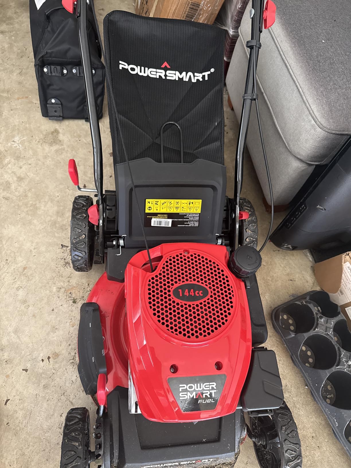 PowerSmart 22 in. 170cc Self Propelled Gas Lawn Mower Rear-Wheel-Drive, 3-in-1 Mulch/Bag/Rear Discharge, Steel Deck, 6 Height Adjustment customer photo 2