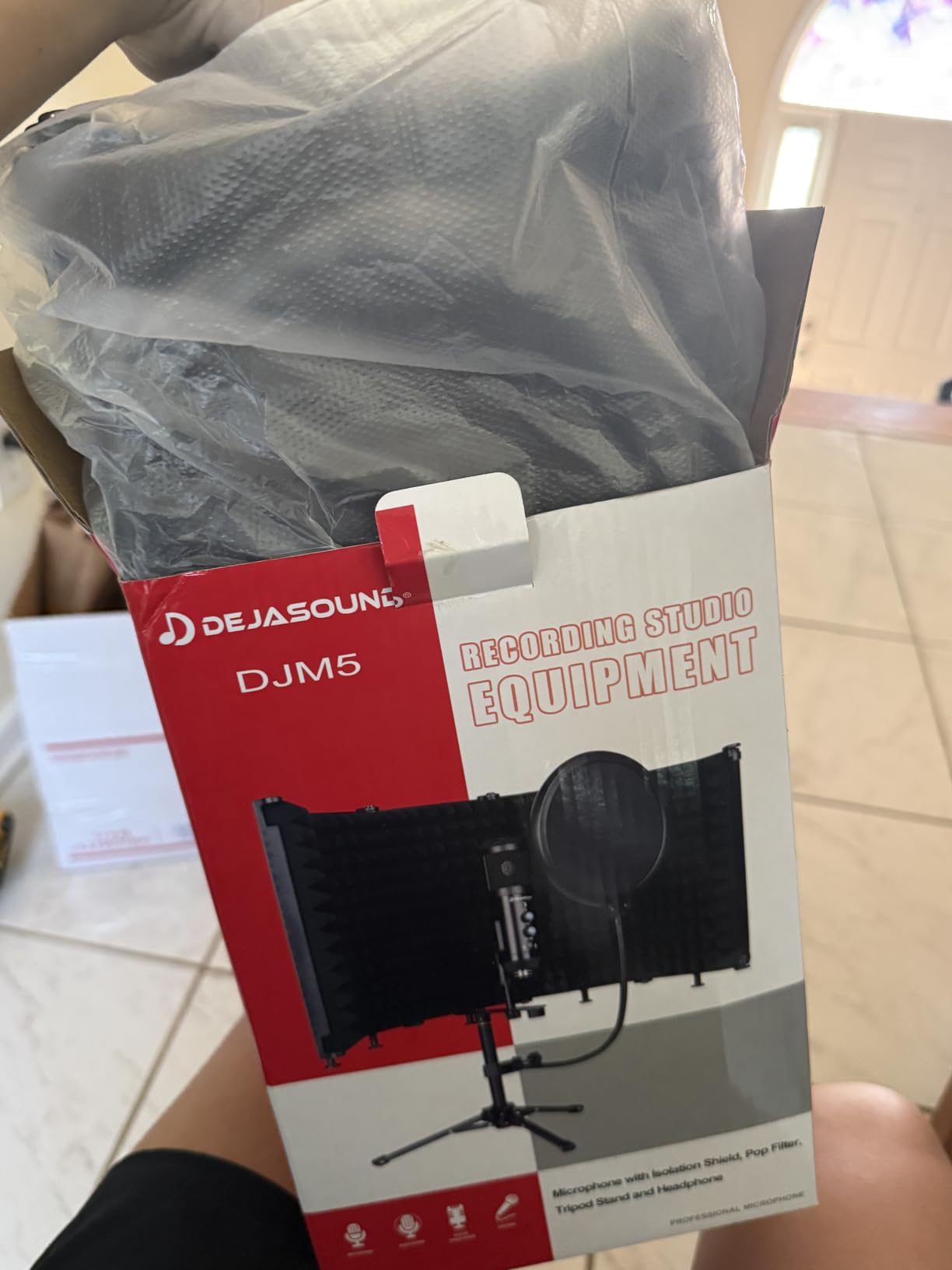 Upgraded Studio Recording Microphone with Isolation Shield & Pop Filter - Music Condenser Mic for Podcasting, Singing, Home Studio customer photo 2