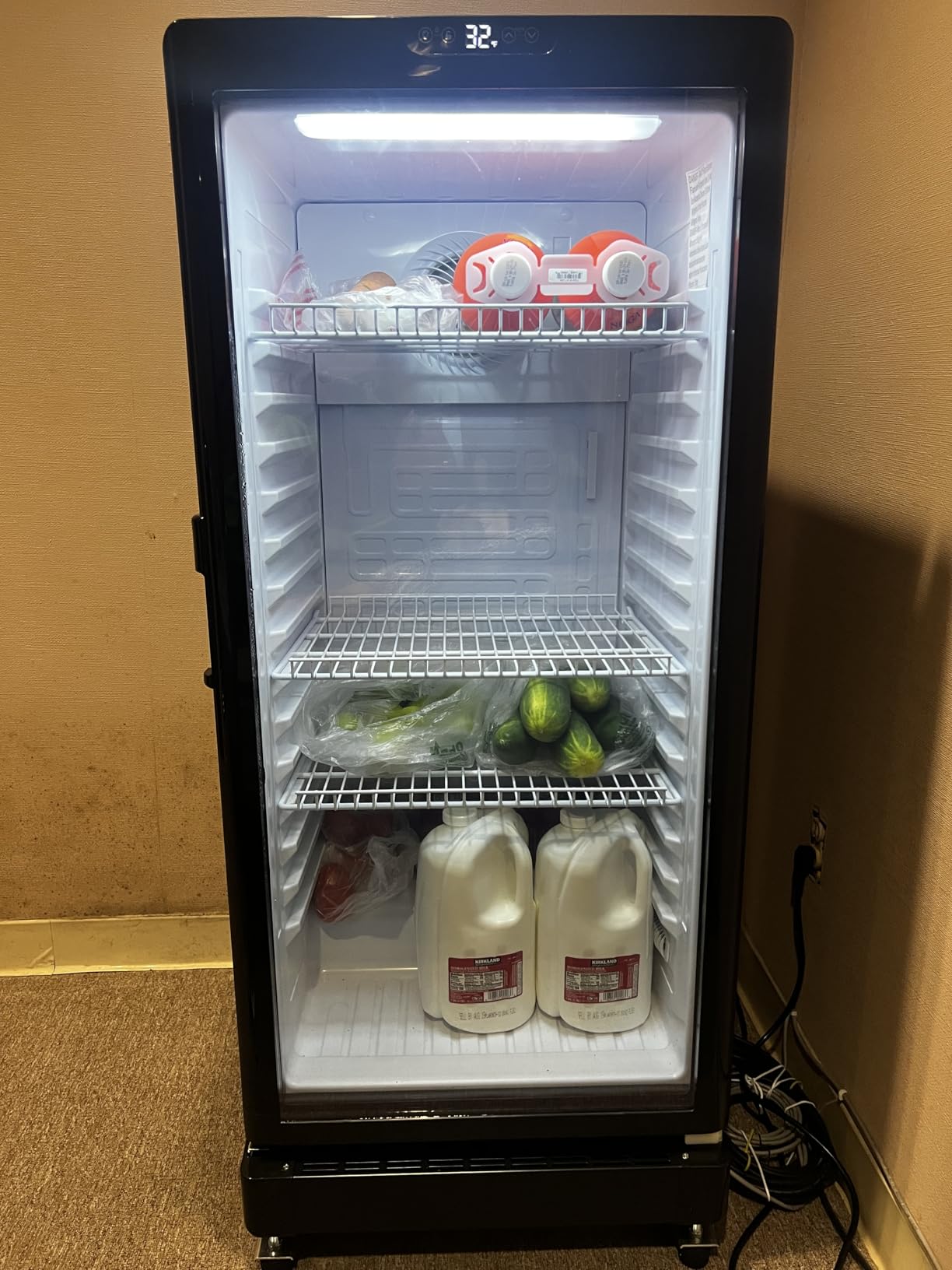 6 Cu.Ft Commercial Refrigerators, Display Fridge with Double-Tempered Glass Door, Beverage Cooler for Bar, Office, Restaurant, Outdoor Beverage Refrigerator with Locking, Key & LED customer photo 2