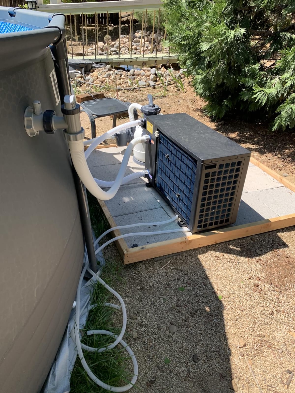 Electric Pool Heater, 30,000 BTU Pool Heat Pump for Above Ground Pools Up to 7000 Gallons, WiFi Control, 120V Titanium Heat Exchanger, V7 Plus customer photo 2
