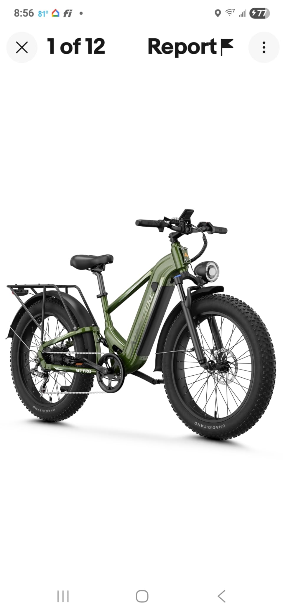 M2 Pro Electric Bike for Adults, 1800W Peak Motor, 85-Mile Long Range | 26