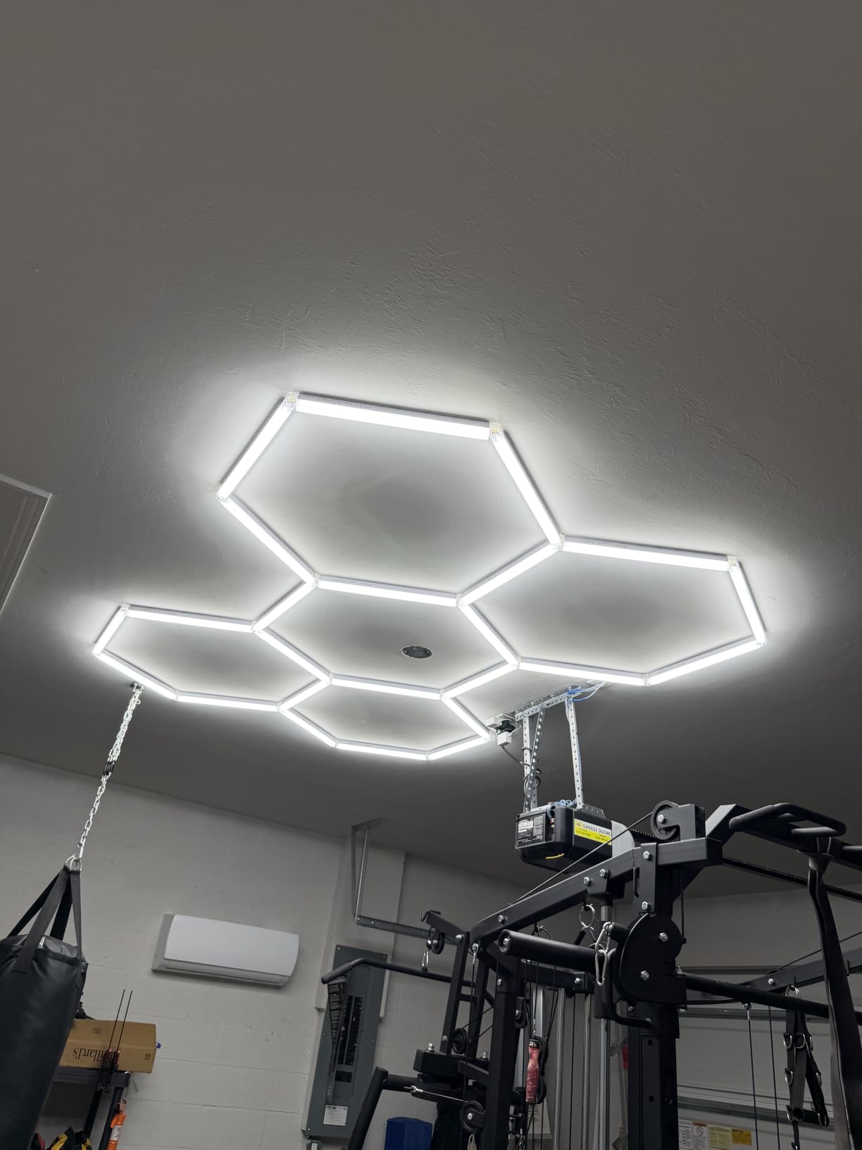 Hexagon Garage Lights: Hexagon led Gym Lights 26520LM DIY LED Shop Light | Car Detailing Ceiling Light for Basement Warehouse Workshop Barbershop Car Care Wash Room Auto Beauty 6500K customer photo 2