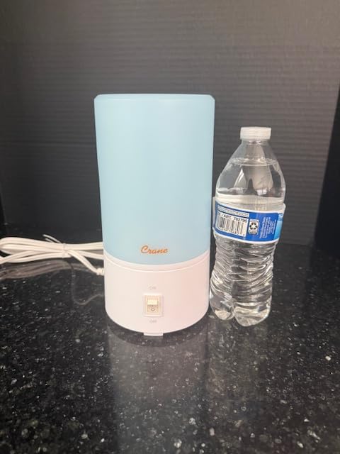 Crane Warm Mist Humidifier, Small Humidifier for Bedroom, Office, Vapor Pad Tray, Soothing Warm Mist Humidifiers For Bedroom, Relief for Dry Air, Quiet Operation, Auto Shut-Off, Desk Humidifiers customer photo 2